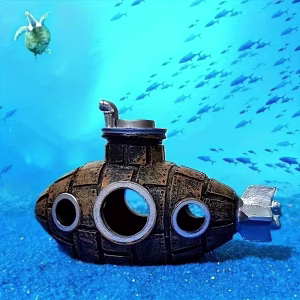 Wreck Submarine Aquarium Decoration Underwater